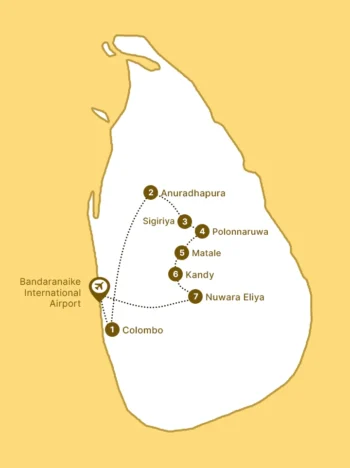 Map 08D Sri Lanka Heritage Nature Tour Map 08D Sri Lanka Heritage Nature Tour
